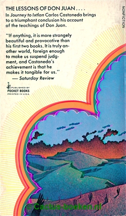 Carlos Castaneda: Journey to Ixtlan (1972, Pocket Books) - (achterkant).